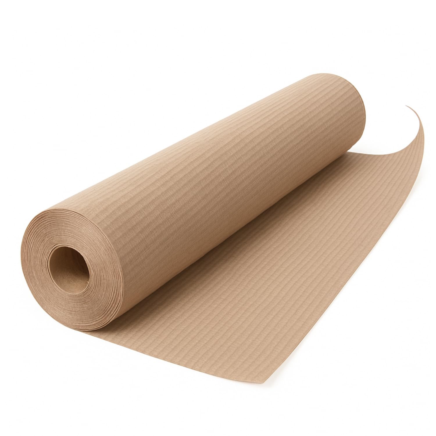 Virsus 1 Rotolo di Cartone Ondulato misura rotolo 1 x 45mt, colore avana, Copripavimenti Eco mascheratura e protezione pavimenti da pittura fai da te