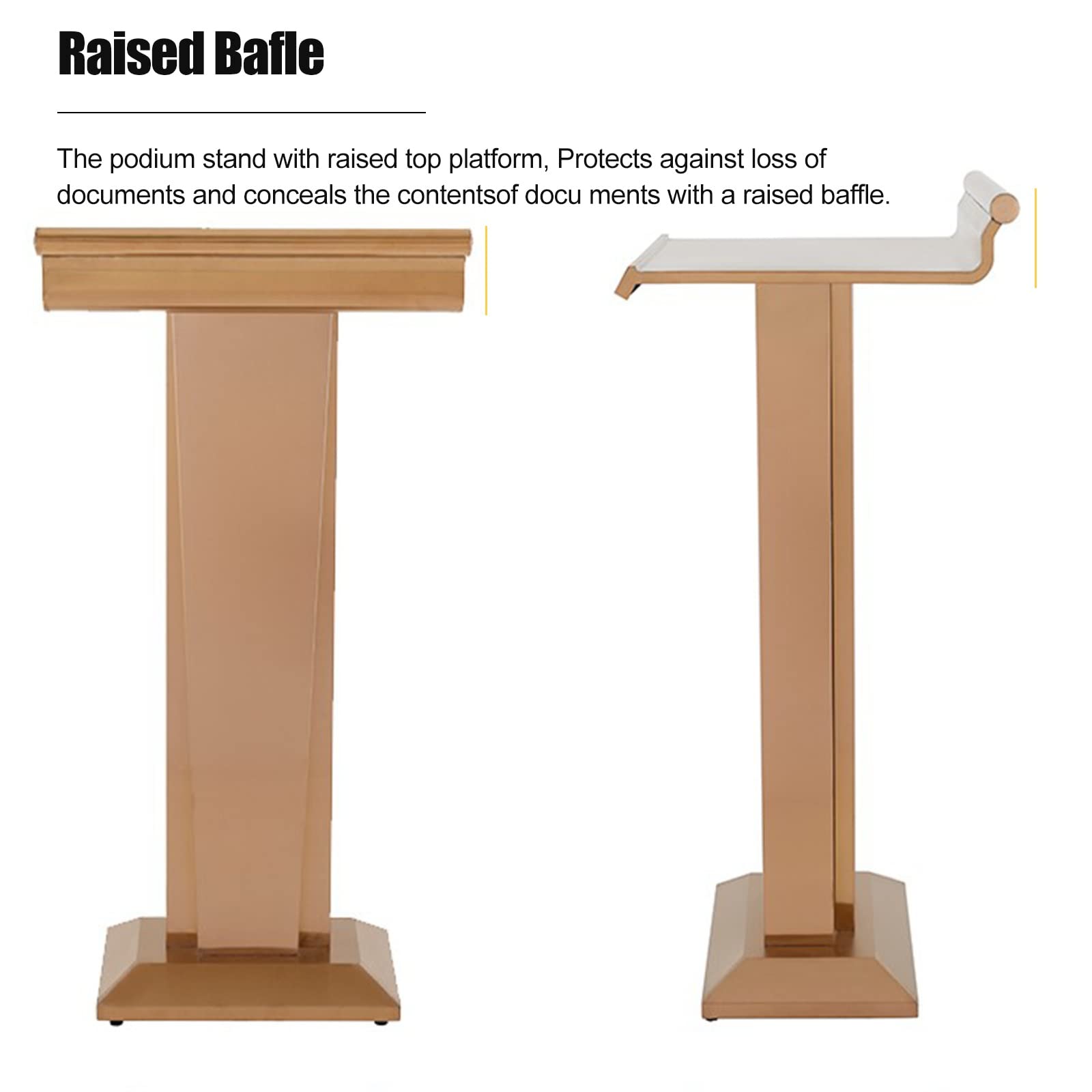 Pupitre de lecture portable et réglable ultra-résistant, hauteur 103 cm (40,6 pouces), idéal pour la lecture et l'utilisation d'un ordinateur portable lors de présentations, d'événements sco