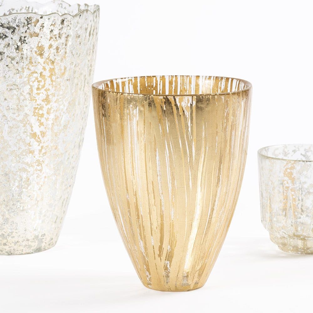 homes r us هومز أر أسKanak Vase, Silve - 14X18 Cm