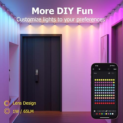 Miniatura 5 de Luz permanente para exteriores de 50 pies, luces LED inteligentes RGB Plus IC para casa, aplicacióncontrol remoto, compatible con Alexa, tira LED