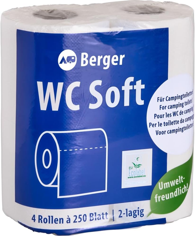 BERGER Toilettes de camping mobiles Bio Supreme 22 l - Peu encombrantes et faciles à nettoyer - Avec réservoir d'eaux usées amovible - Tout ce dont vous avez besoin pour démarrer