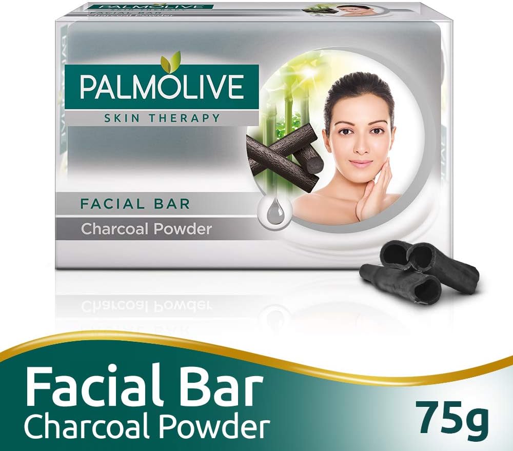 Palmolive Skin Therapy Facial Bar Soap with Charcoal Powder - 75g