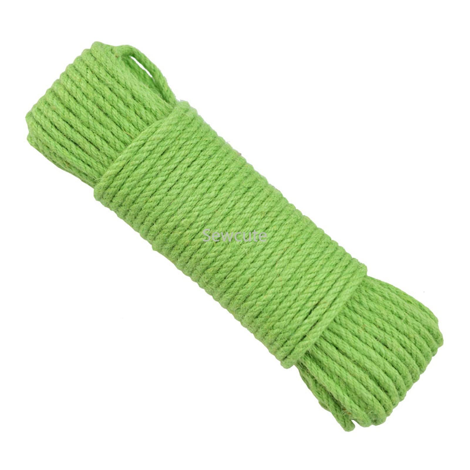 Naturalny sznurek jutowy, 6mm Wide Natural Color Jute Rope Duty Twine Hemp 20M