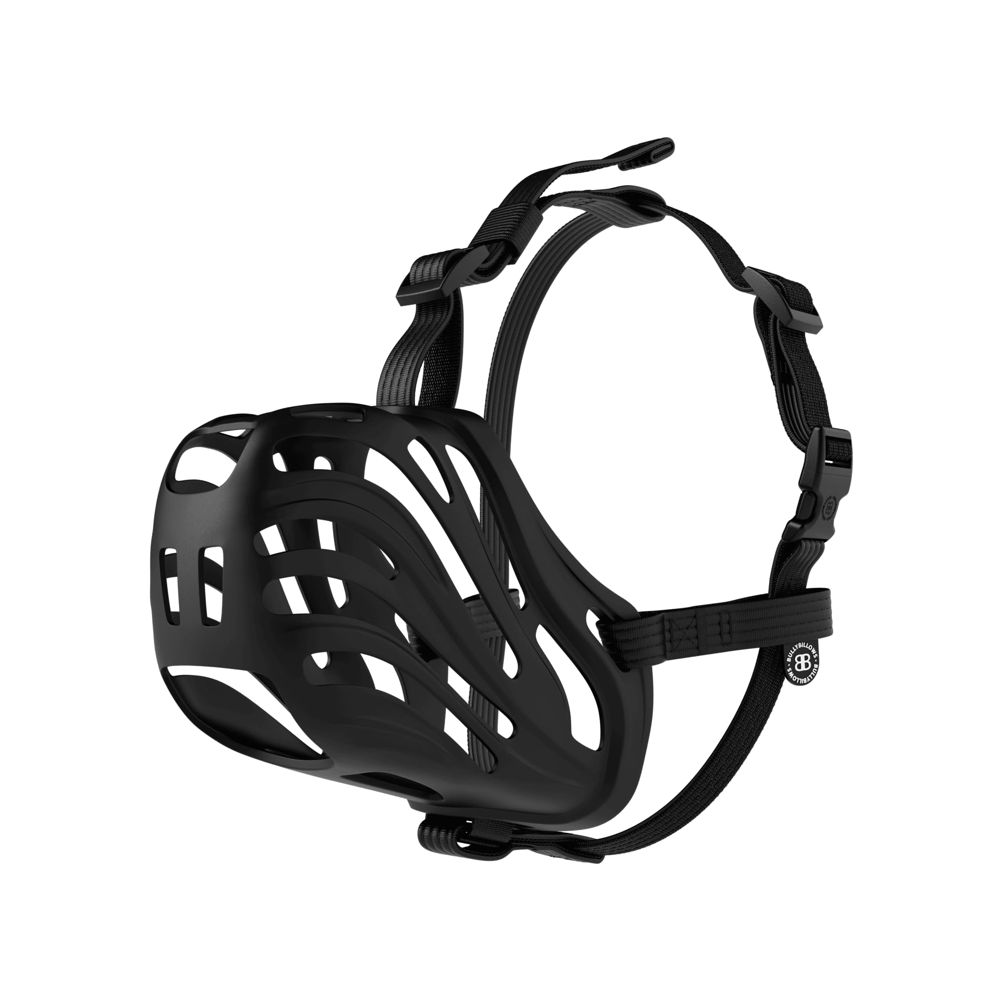 BullyBillows Dog Muzzle | Flexible Safety Basket Muzzle for Dogs to Prevent Biting & Scavenging, Comfortable TPE Material, Adjustable Strap, Breathable Design for Small to Large Dogs (Size 8)