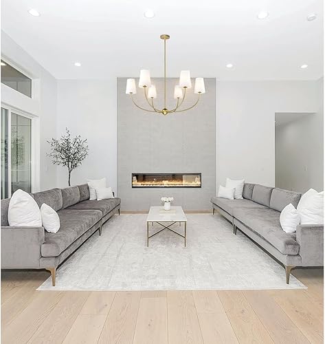 Miniatura 2 de Z-Lite Lámpara de araña Shannon 3040-42RB, 6 luces, 360 vatios totales, latón frotado