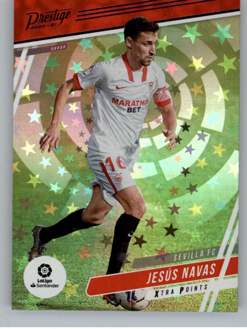2020-21 Panini Chronicles PURPLE Prestige La Liga Xtra Points ASTRO #25 Jesus Navas Sevilla FC Official Soccer/Futbol Trading Card in Raw (NM or Better) Condition