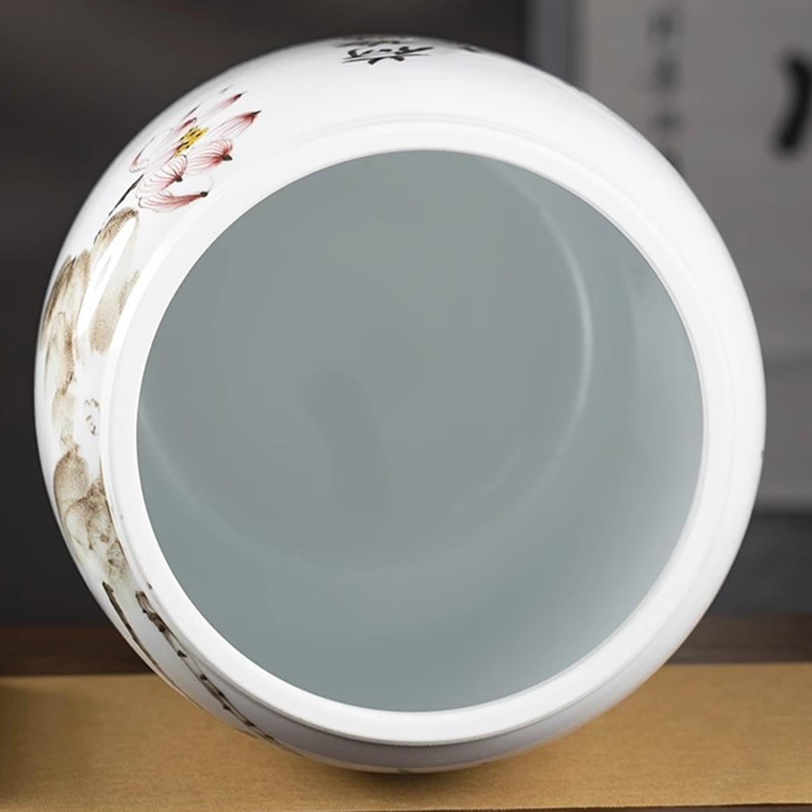 Ceramiczny pojemnik do przechowywania ryżu na fasolę, kukurydzę, pszenicę, płatki owsiane i ziarna - domowy pojemnik do przechowywania żywności