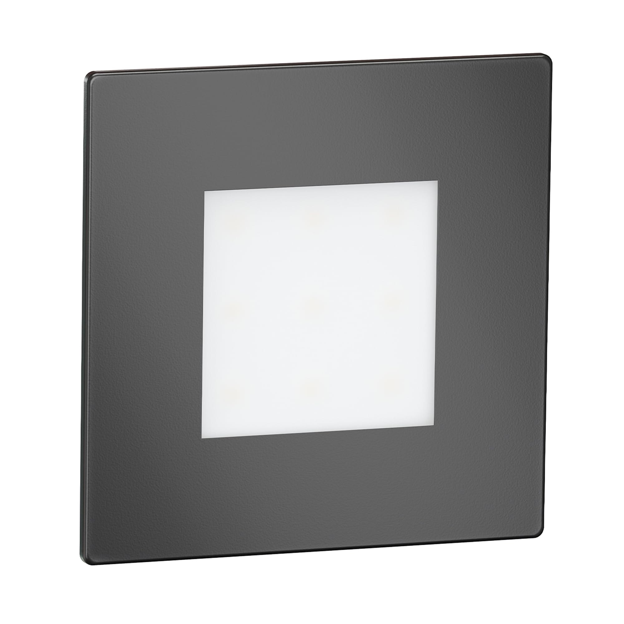 ledscom.de LED Staircase Light/recessed wall Light FEX for Indoors and Outdoors Angular, Anthracite, 85 x 85mm, Cool White - Image 4