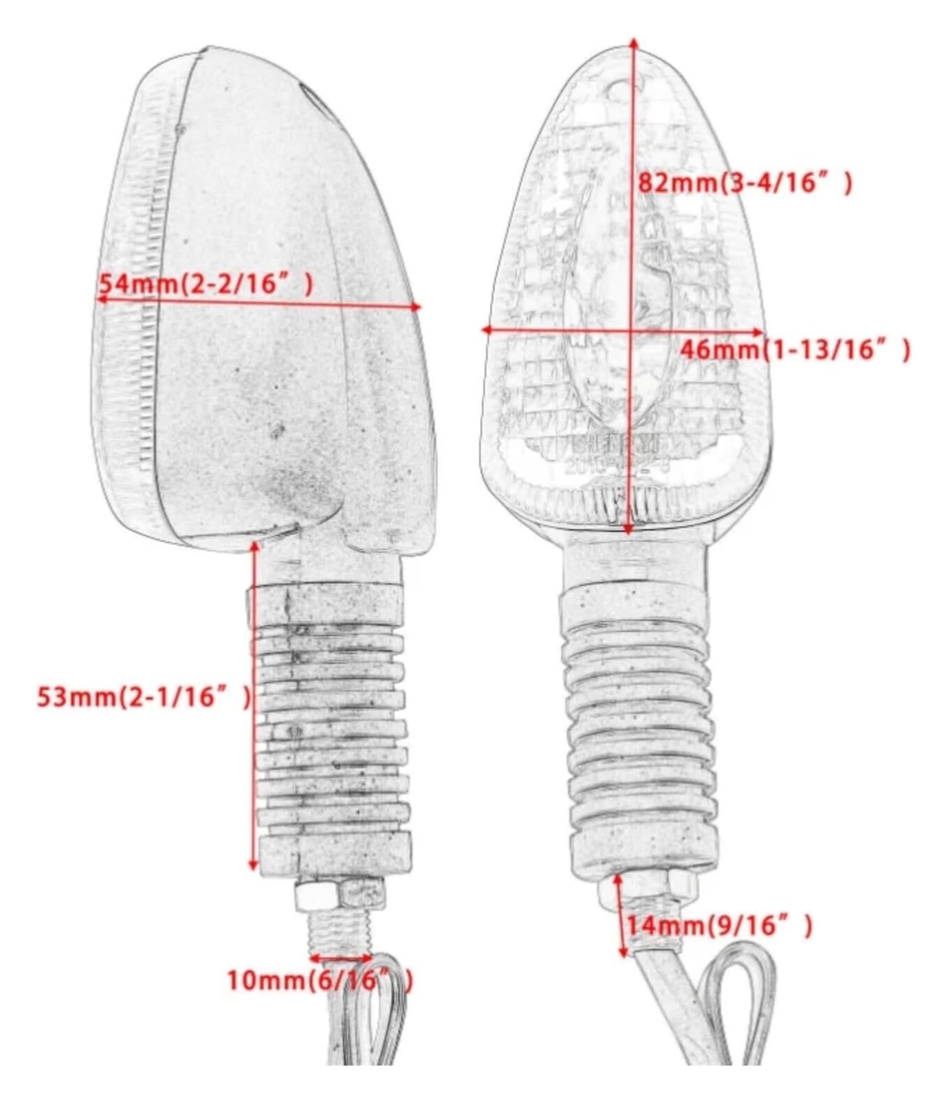 Indicatore di direzione Moto per R1100 GS 1994-2007 per R 1995-2001 Moto Indicatore di Direzione Anteriore Luci Posteriori(White 2Pcs)