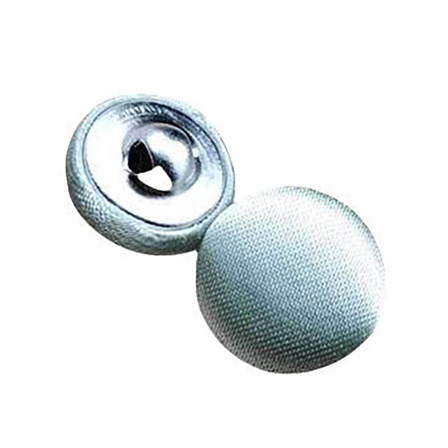 20 Pcs Satin Covered Metal Shank Buttons Cloth Buttons for Wedding Dress Tuxedo Suits