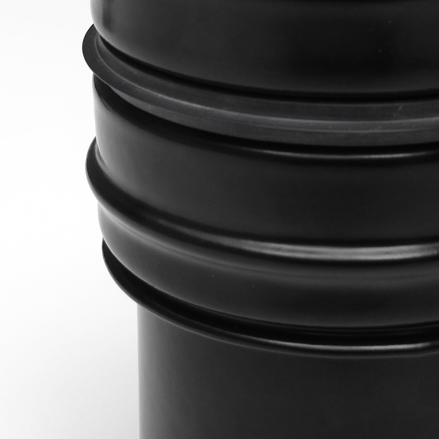 raik Pelletrohr/Ofenrohr-Erweiterung Innendurchmesser 80 mm Außendurchmesser 100 mm Stahlblech 0,6 mm Schwarz 8021105