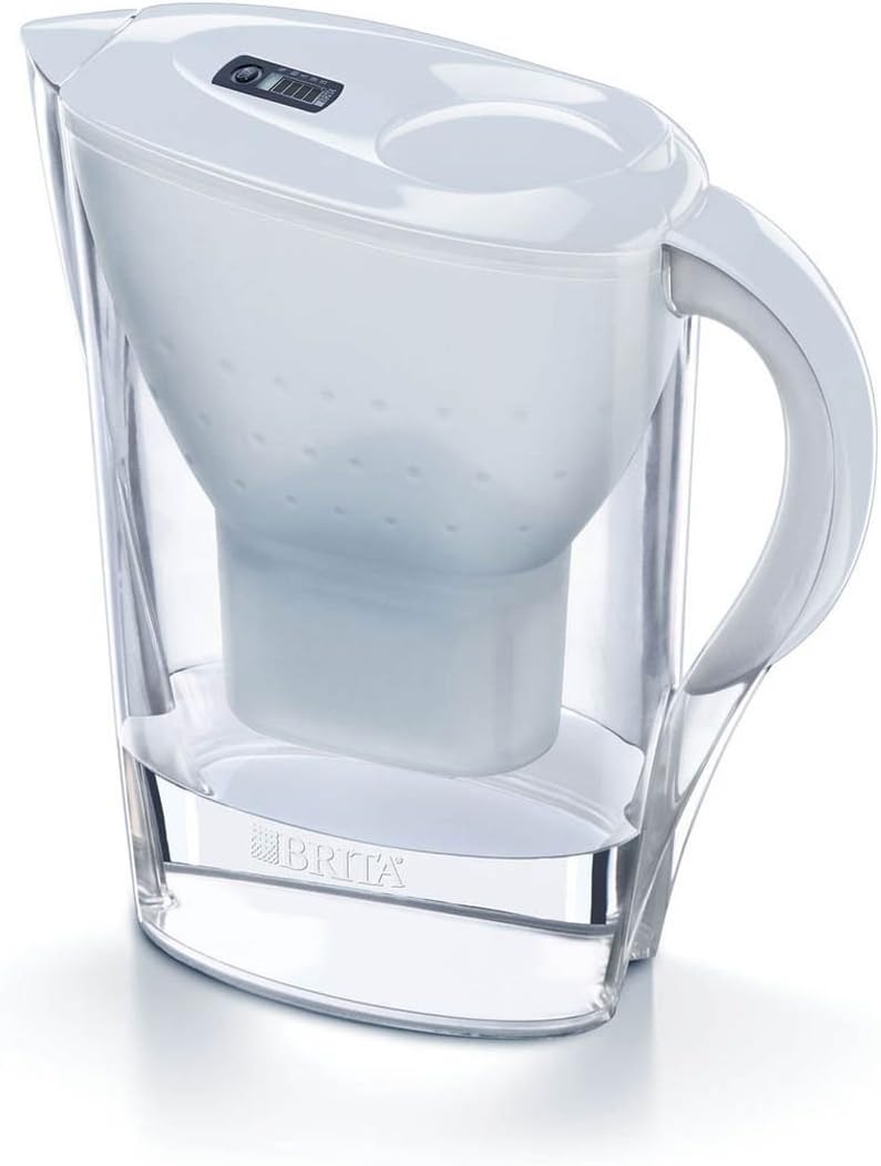 BRITA Marella Water Filter Jug White (2.4L) Starter Pack incl. 3x