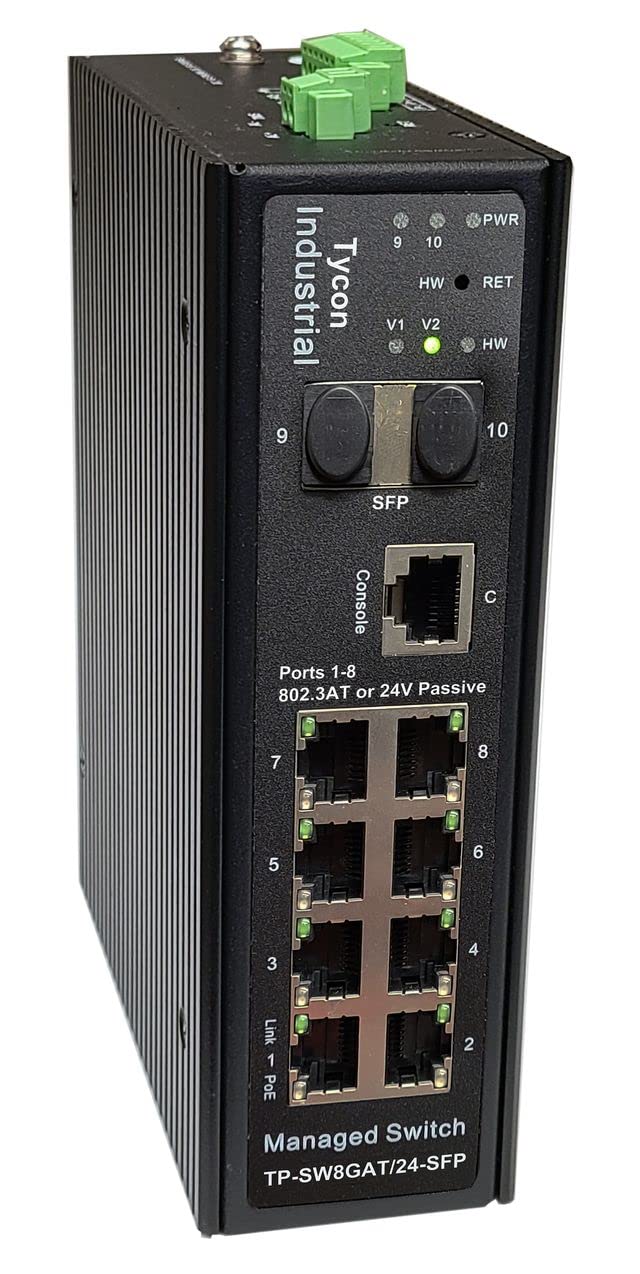 Amazon.com: TP-SW8GAT/24-SFP - Managed 8 Port Industrial PoE