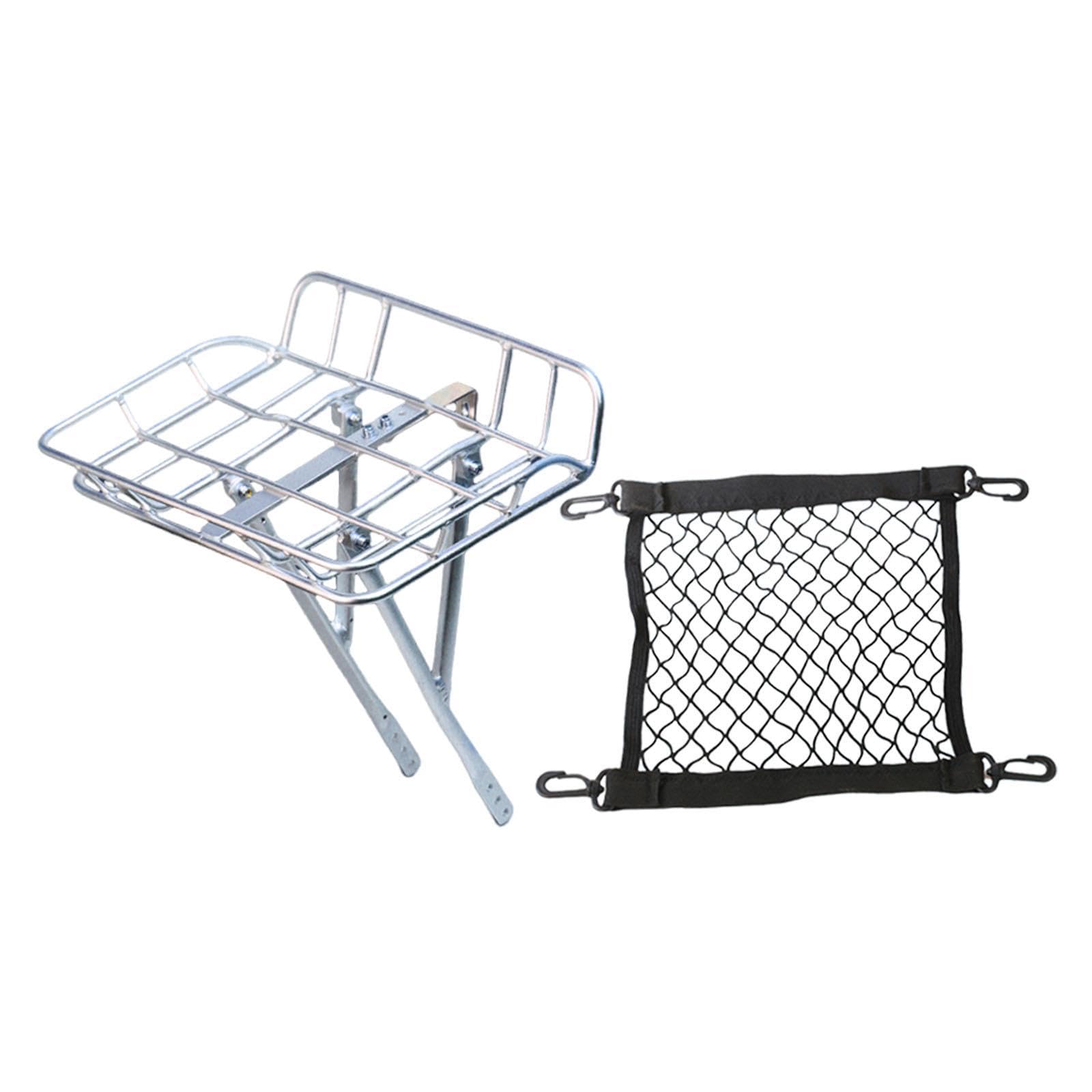 Fahrrad Front Gepäckträger Korb Organizer Transportzubehör Aluminiumlegierung Belastbar Komfortabel Angebracht für Damen Herren für Arbeitsweg Einkauf