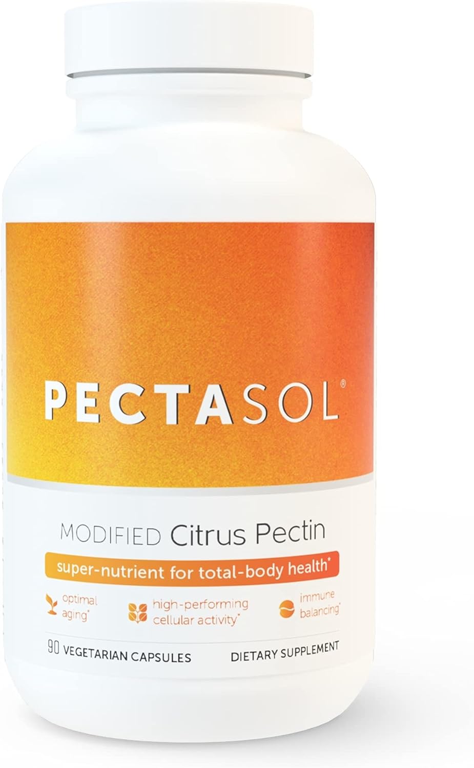 PectaSol Modified Citrus Pectin (90 Capsules) for TotalBody Health