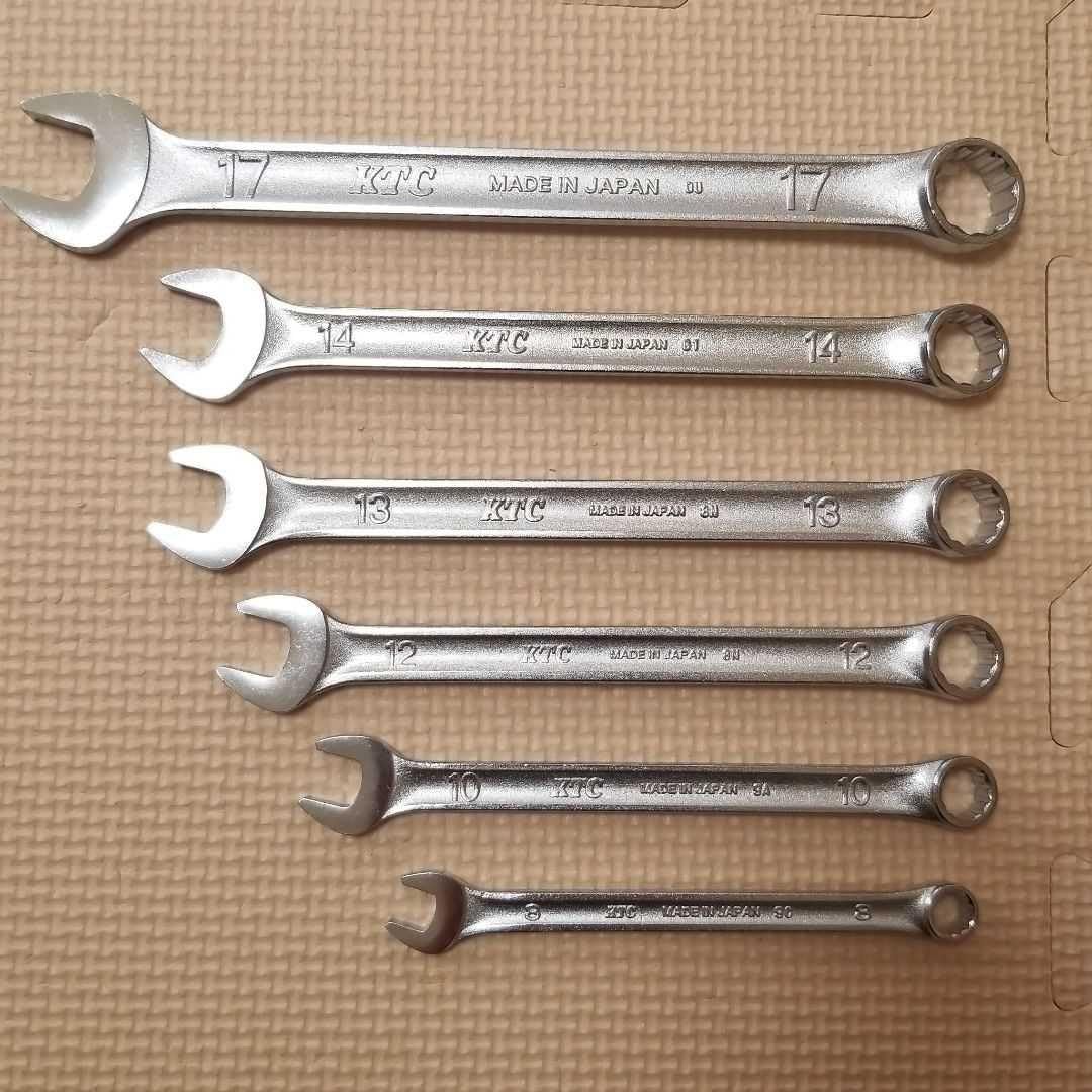 Amazon.co.jp: KTC コンビネーションレンチ スパナ メガネ 6点 工具