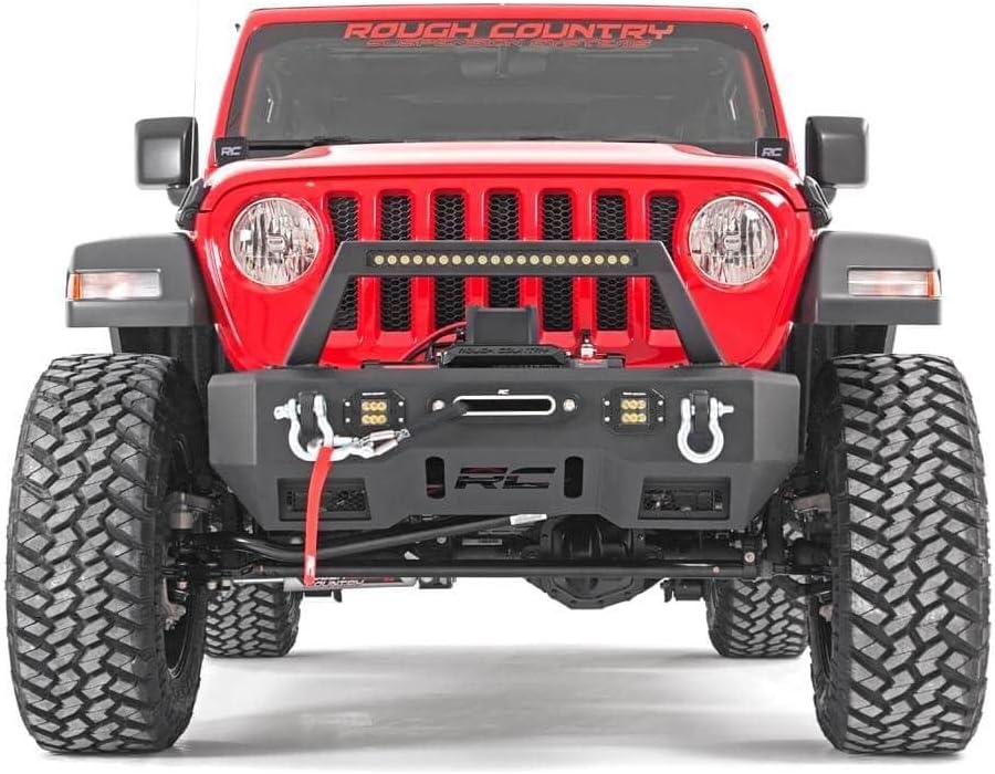 rough country 3.5" lift kit w/ m1 shocks for jeep wrangler unlimited jl (2018-2023) 4-door - fits up to 35" tires