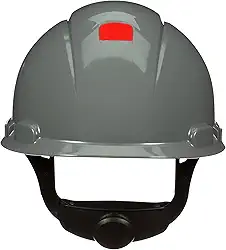 3M, Capacete de Segurança H-708 3M™ Secure Fit com Suspensão de Catraca e Sensor UV - Cor Cinza