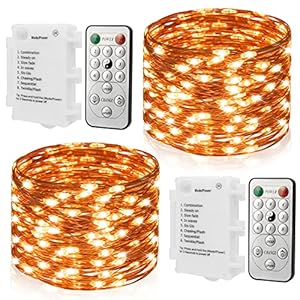 Waterdichte batterijbox koperdraad snoer 100 lichtjes., 2