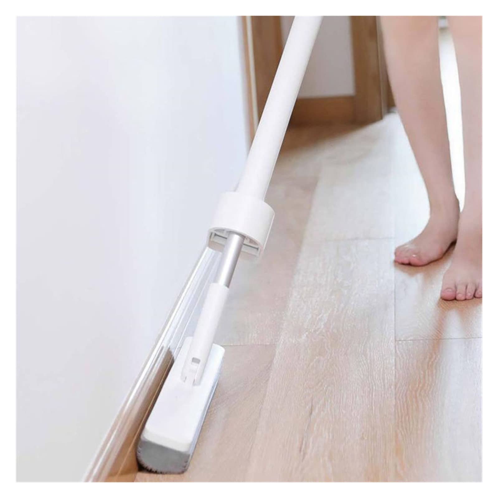 yaoqijie Esponja mágica para fregona auto exprimible agua limpieza del hogar lavado baño piso cocina manos libres escoba giratoria cabeza escoba plana duradera (color: dentro de 2 almohadillas)