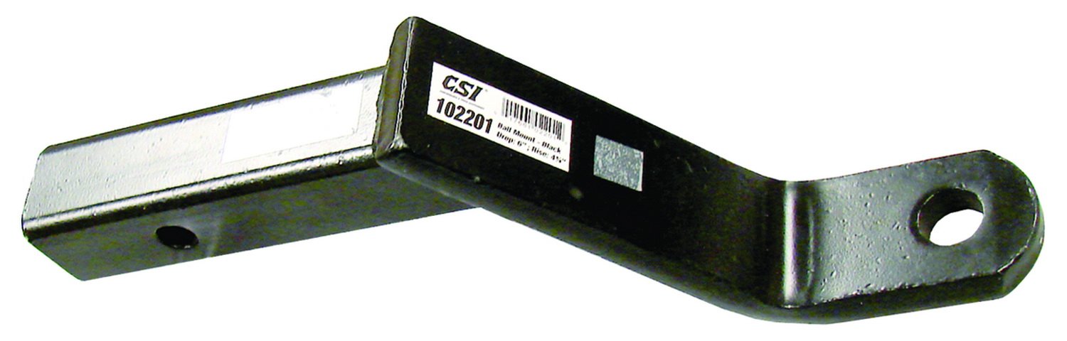 CSI 102201 Black Ball Mount 6" Drop, 4-3/4" Rise