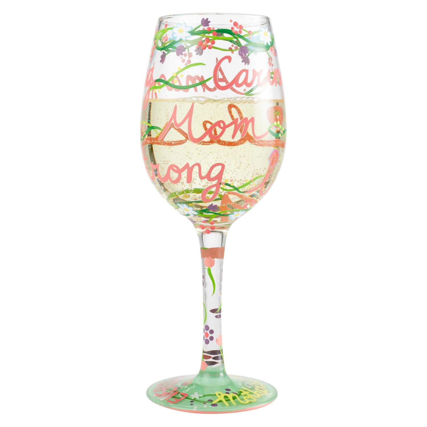 Verre à vin artisanal unique Lolita Mom Enesco idée cadeau fête des mères