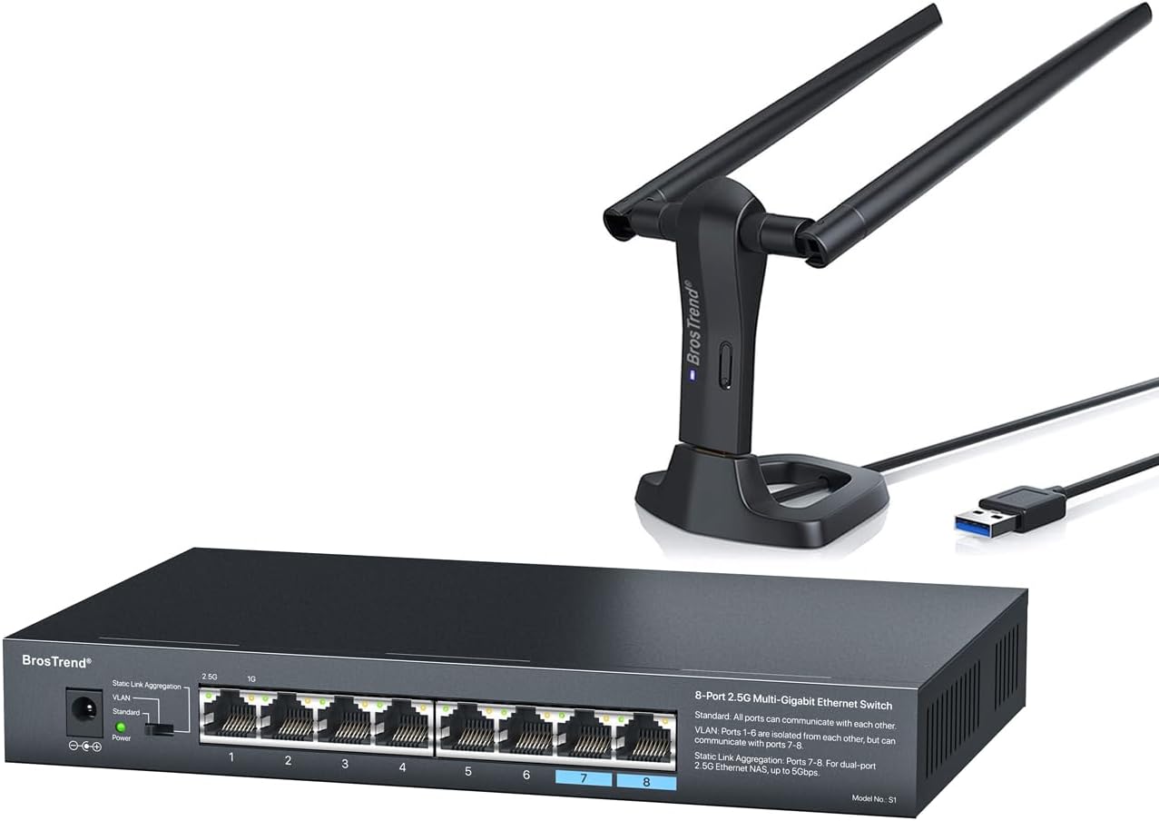 BrosTrend 8Port 2.5G Switch MultiGigabit