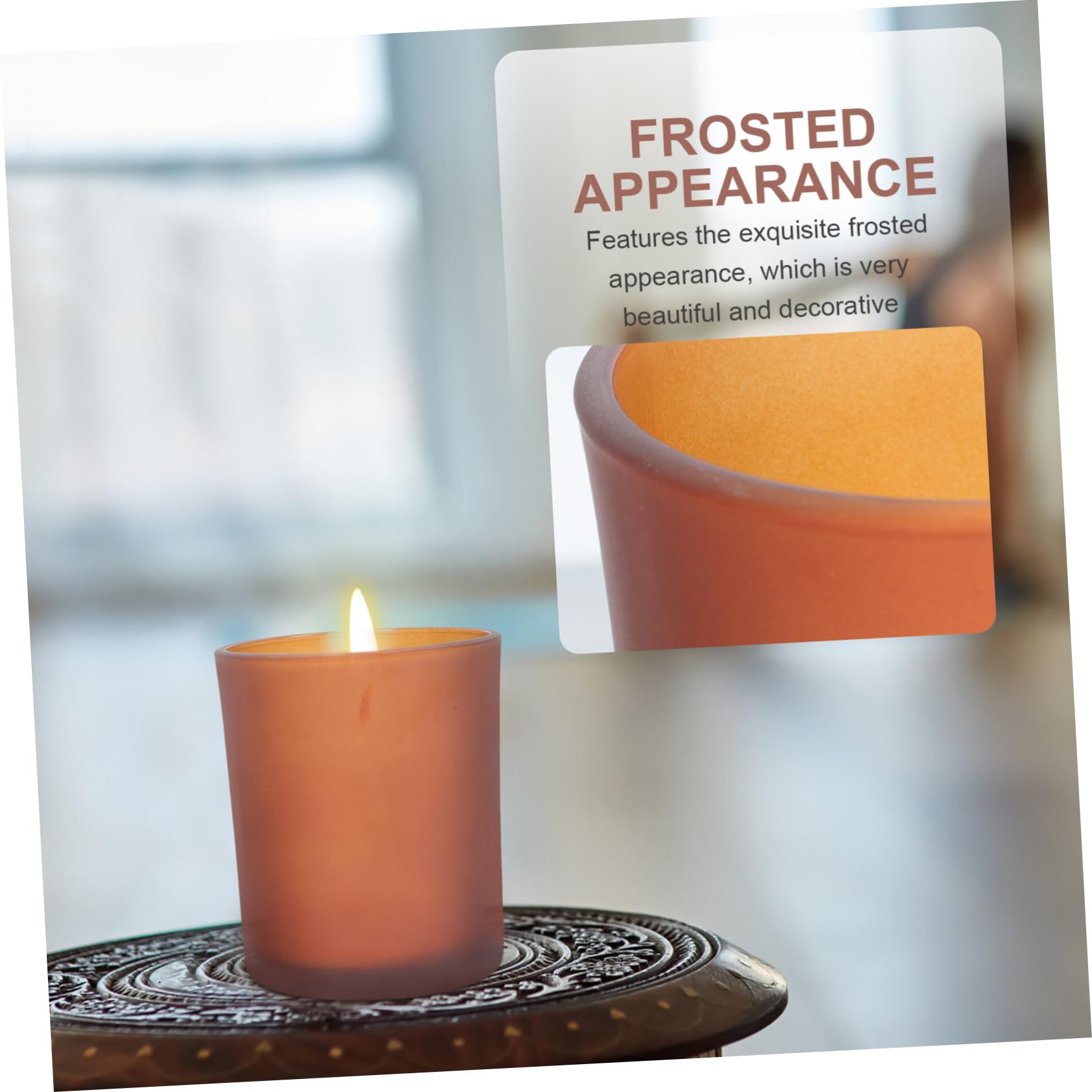 3 Sätze Teiliges Duftkerzenhalter aus Romantische Tischdeko für Candle Light Dinner Hochzeiten und Feste Kerzenständer mit Holzdeckel