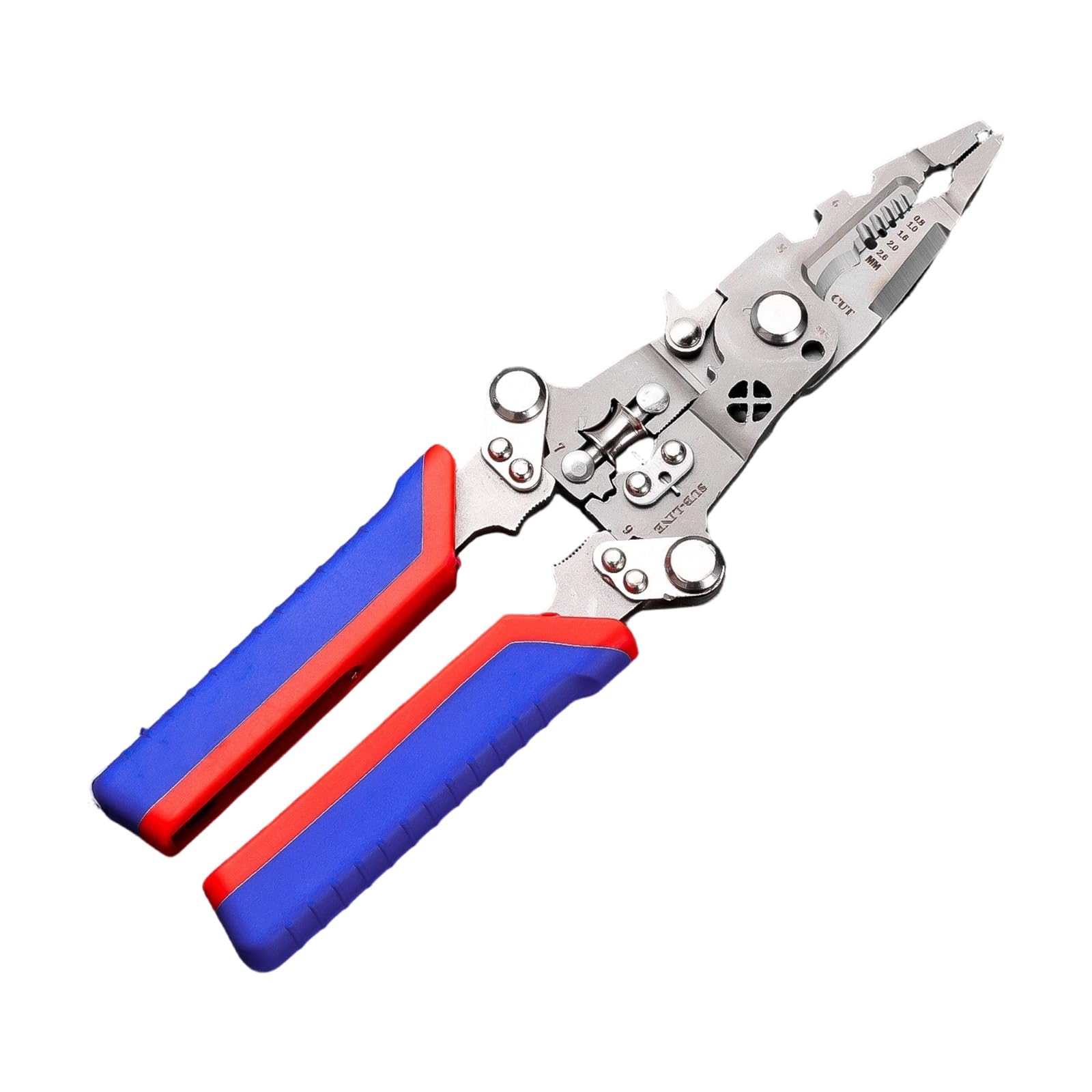 Fromceo A Multifunction Wire Stripper Cutter Voltages Larm Tester Electrician Tool For Home Nd Professional Use Wire Crimpers Electrical