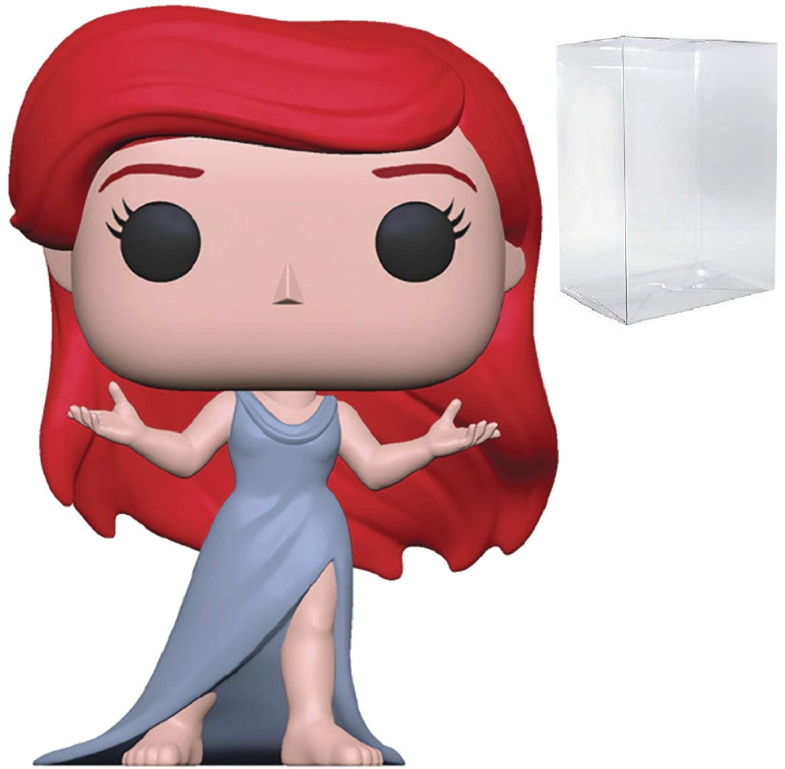 POP Disney: La Sirenita - Ariel (vestido morado) Funko Figura de vinilo (incluye funda protectora de caja compatible), multicolor, 3.75 pulgadas