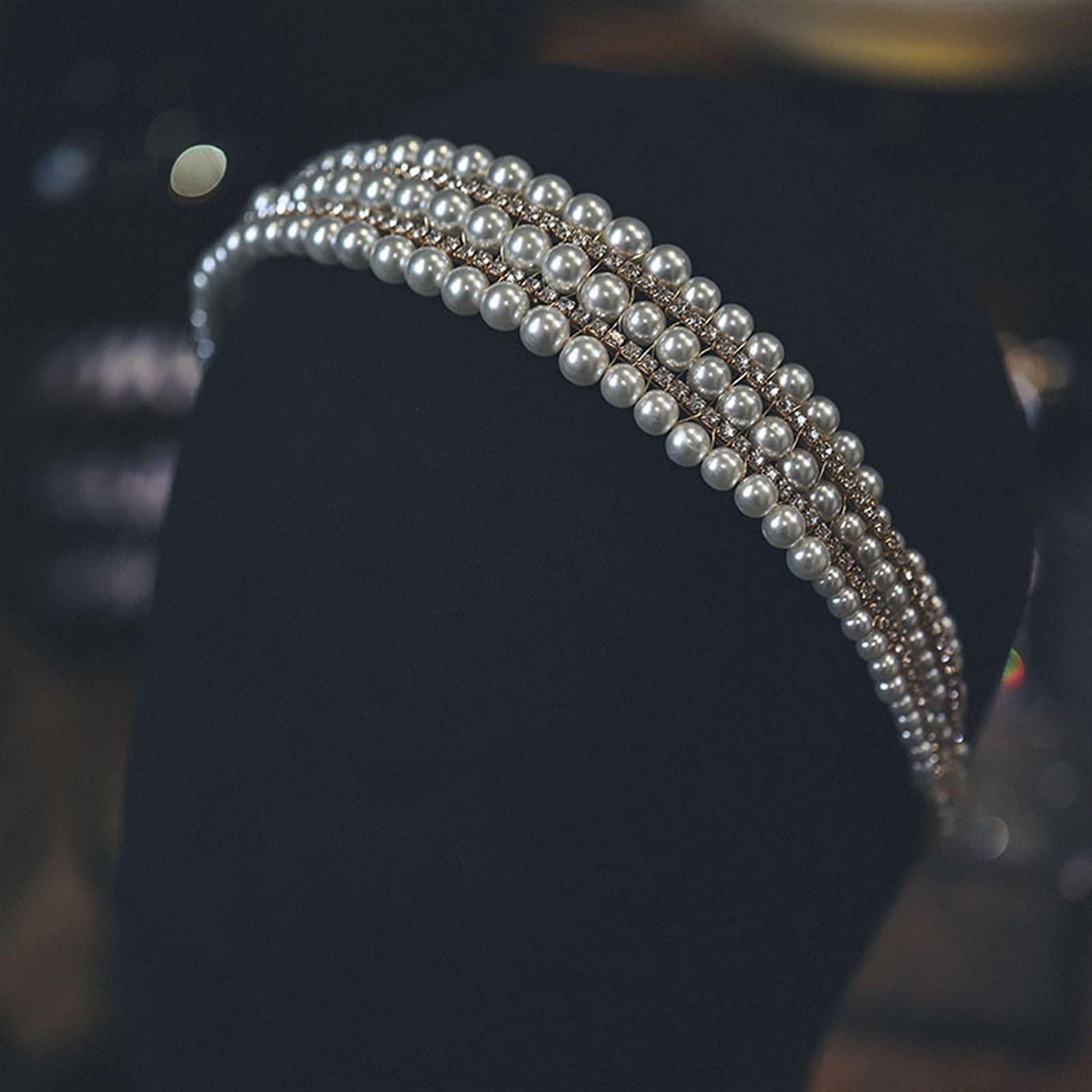 Tocados de Boda Cabello Nupcial Joyería Tiaras Coronas Pearl Crystal Headbands Hairbands Mujeres Novia Headwear Accesorios de Boda Tocado Novia