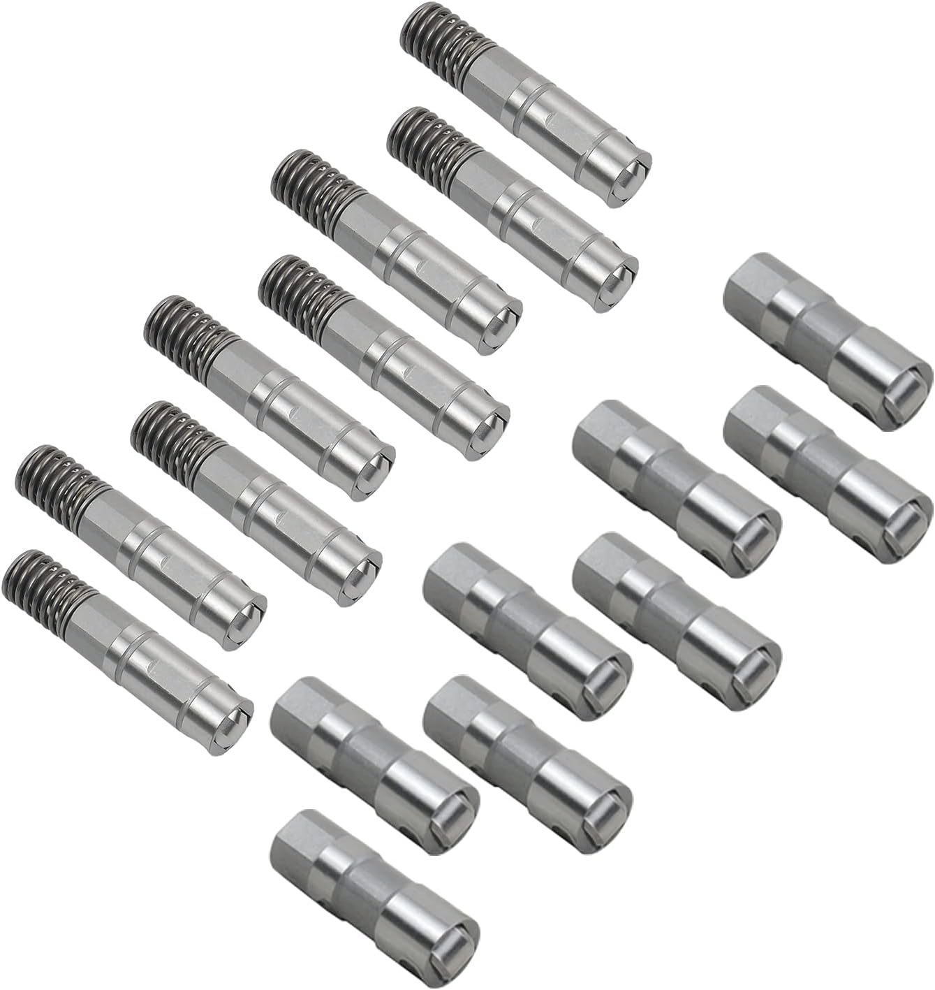 8Pcs Valve Tappets and 8Pcs Valve Lifters Replacement for Chevy GMC Suburban Tahoe Yukon Sierra 5.3L 6.0L 6.2L Engines 25349994 12564012 12576400