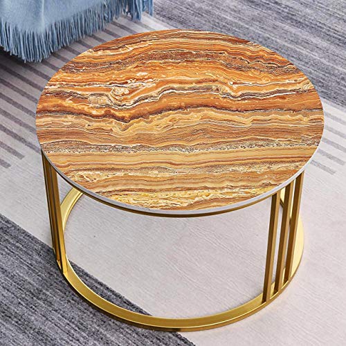 Image of Self Adhesive Gloss Vinyl Wrap Film, High Gloss Marble Furniture Film Wallpaper (24 * 48 inch, Glossy Marble Texture)