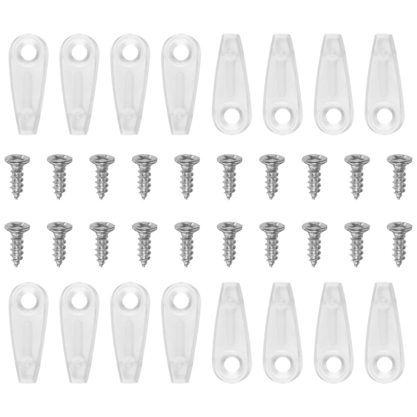 50 Bilderrahmen-Rückwand-Clips Mit Schrauben – Schwarz, PP-Material, Einfach Zu Montieren