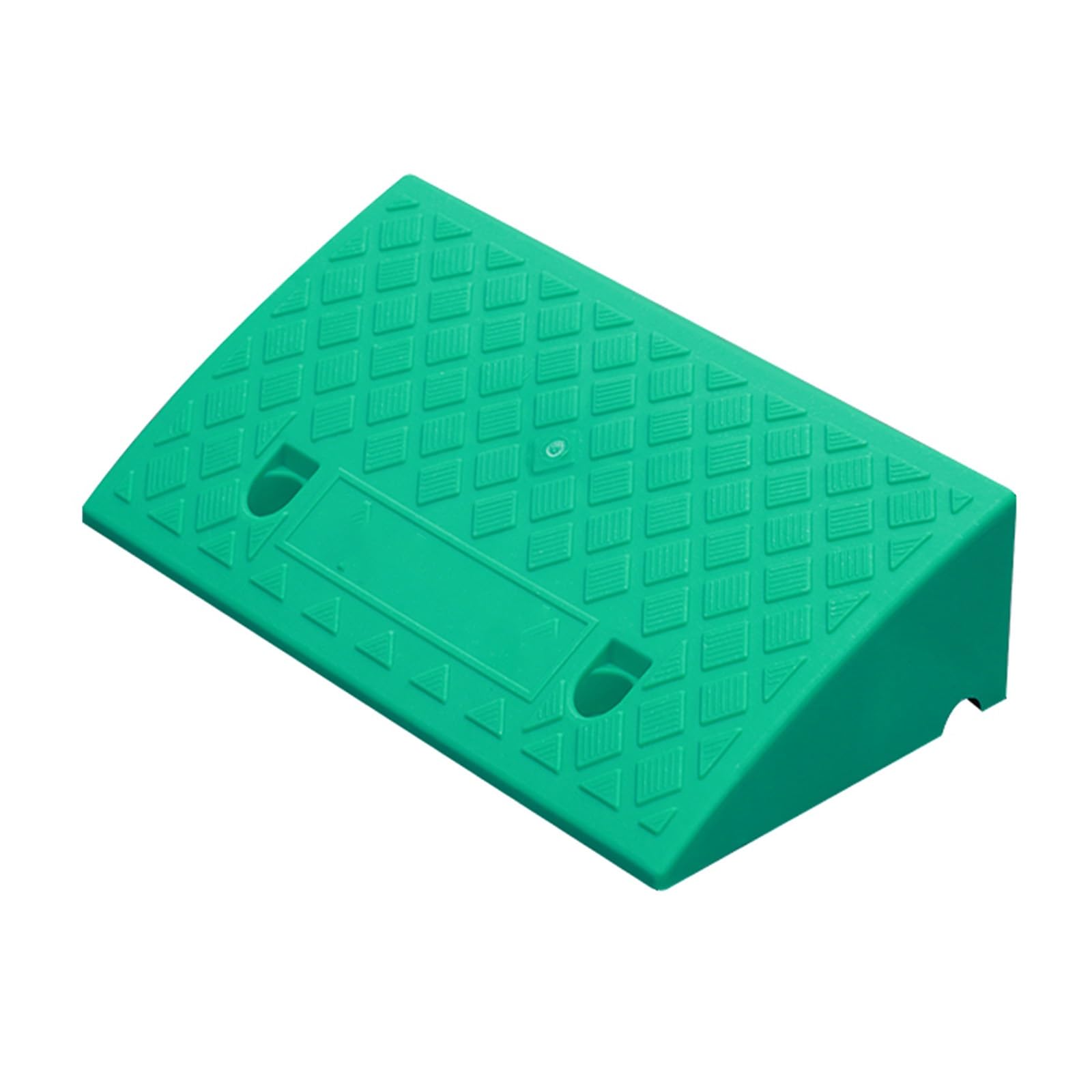 Fixed Curb Ramp, Driveway Ramps, Anti-Slip Texture, High Load-Bearing Capacity, Suitable for Wheelchairs and Scooters(Green,13 cm/5 in)