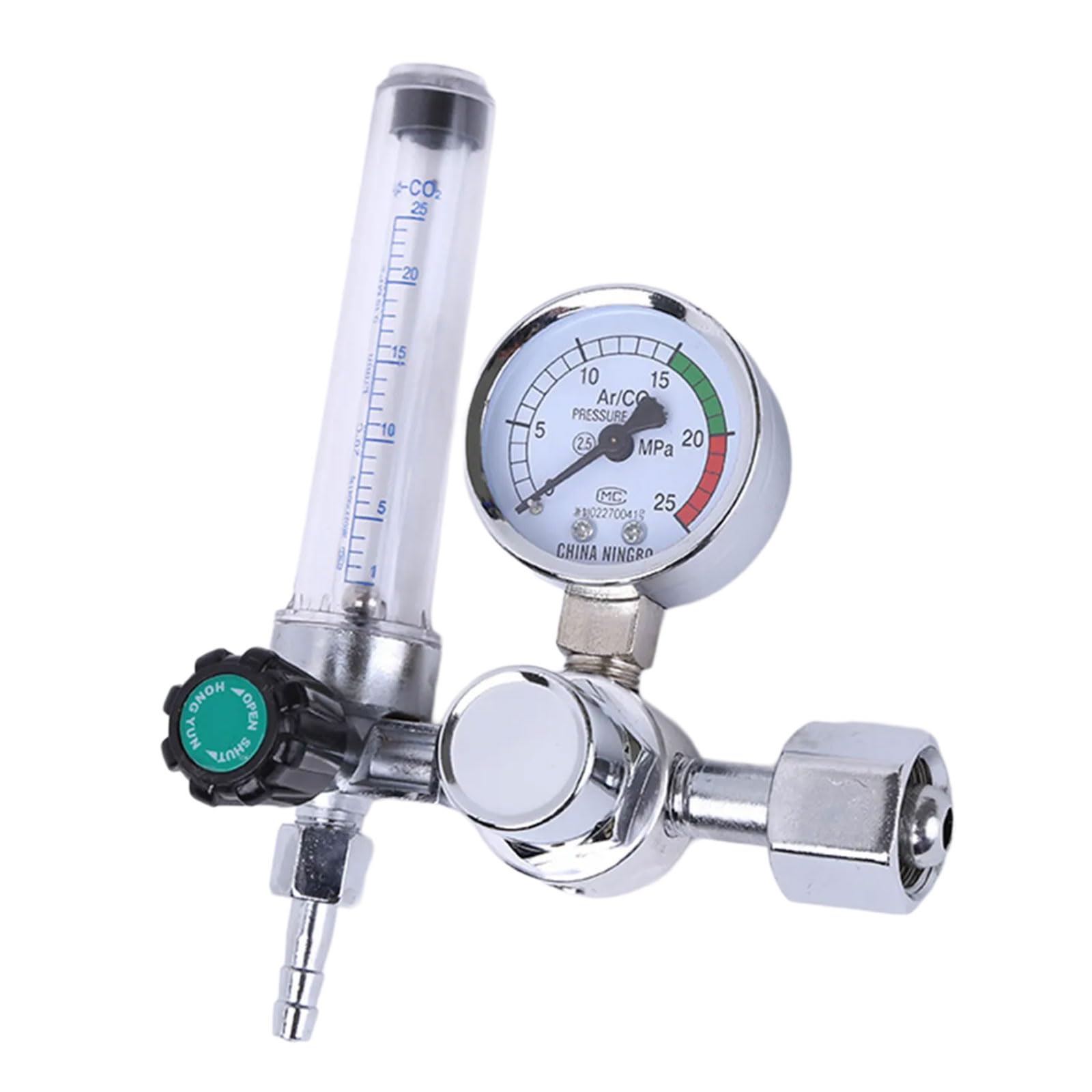 Cazstyk Argon Pressure Reducer Design For Stable In Harsh Environment Stainless Steel Construction High Accuracy Stream Meter