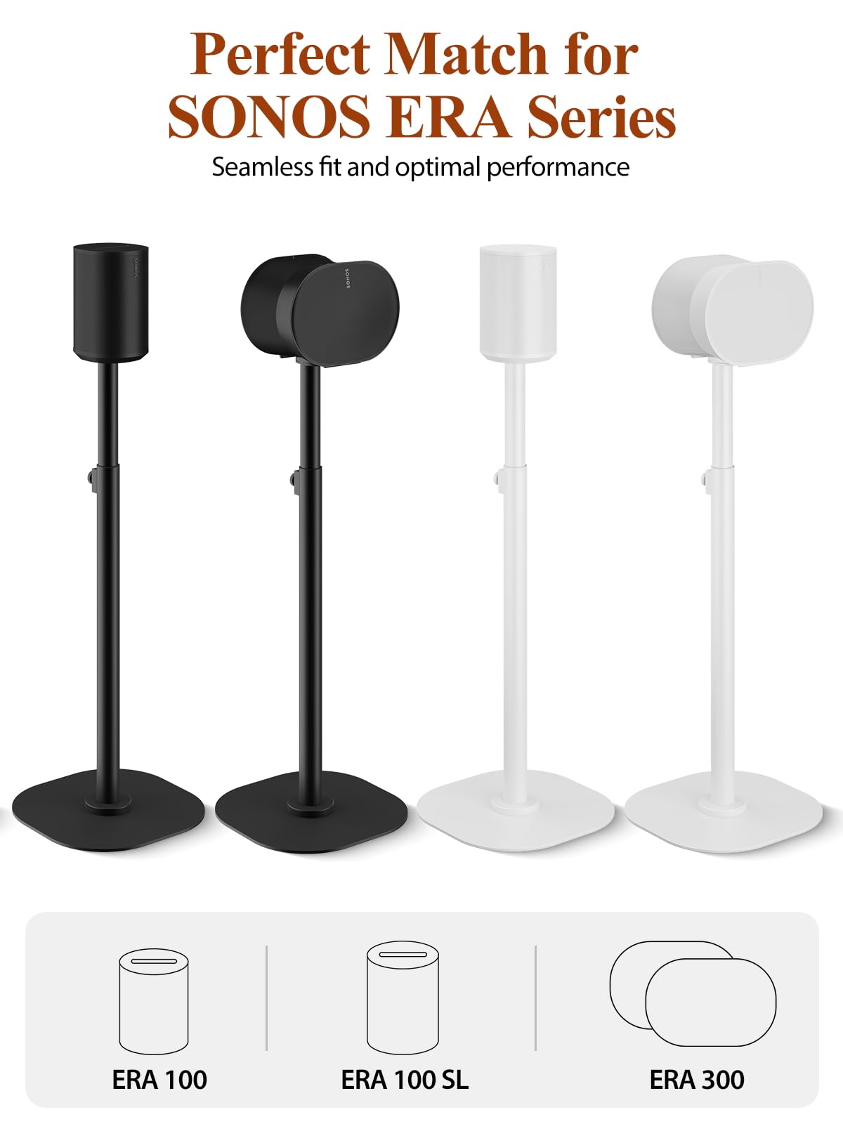 Amazon | Haturi 調節可能なスピーカースタンド Sonos Era 100 100 SL