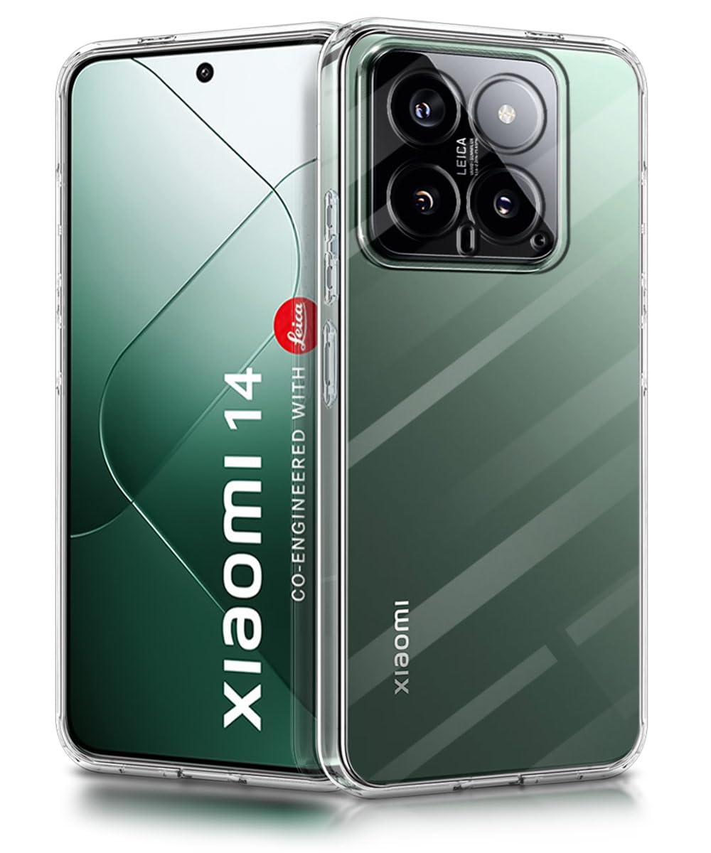 WOW IMAGINE Crystal Clear Transparent Back Case Cover for Xiaomi 14 | Full Device & Camera Protection Shockproof TPU | Flexible Silicone Back Cover Case – Transparent (B0CXY31TLK) Amazon Price History, Amazon Price Tracker