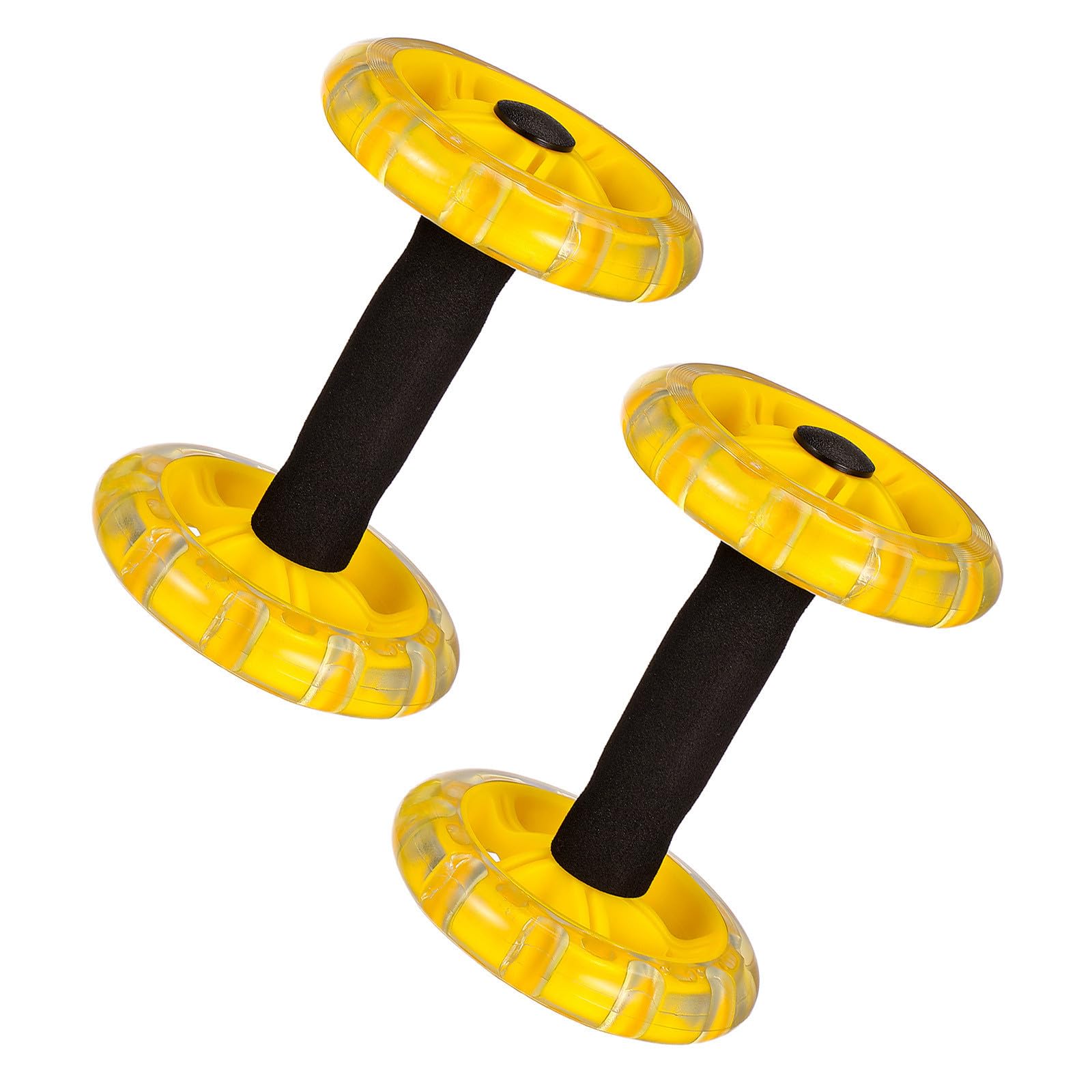 Rueda Abdominal de Fitness Doble Rueda y Asas Antideslizantes