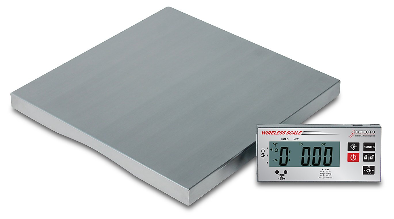 Detecto PZ30W Wireless Ingredient Scale, Includes AC Adapter, 1.6