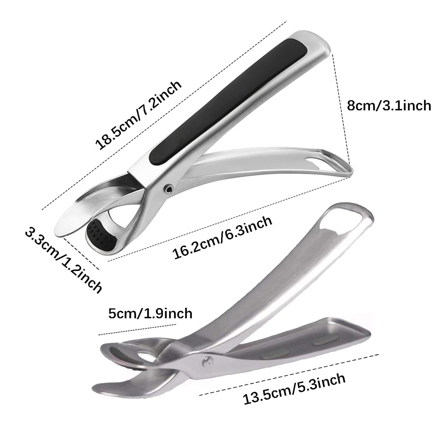 Anti Verbrühungs Zange Küche Retriever Zange Edelstahl Küche Edelstahl Rutschfeste Greifer Schüssel Pan Dish Gripper Halter Töpfen Heben Sicher Zangen Träger Clip Küche Gadgets für Heiße Gerichte