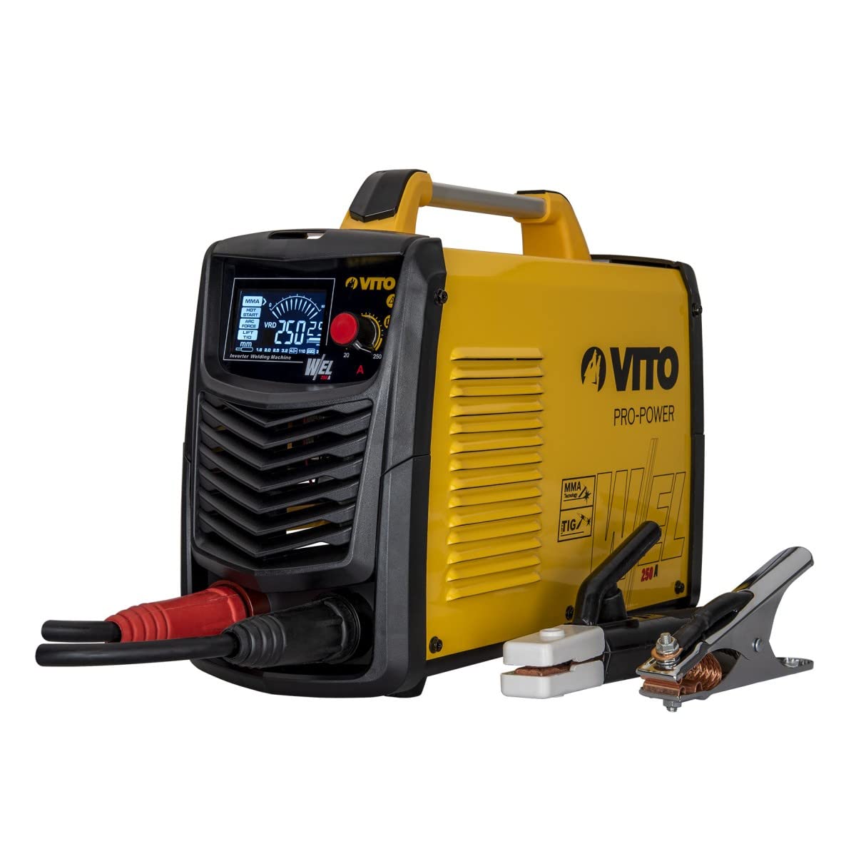 VITO - Poste a souder Inverter MMA 250A Soude Baguettes électrodes de Ø 1.6 à 5 mm Malette
