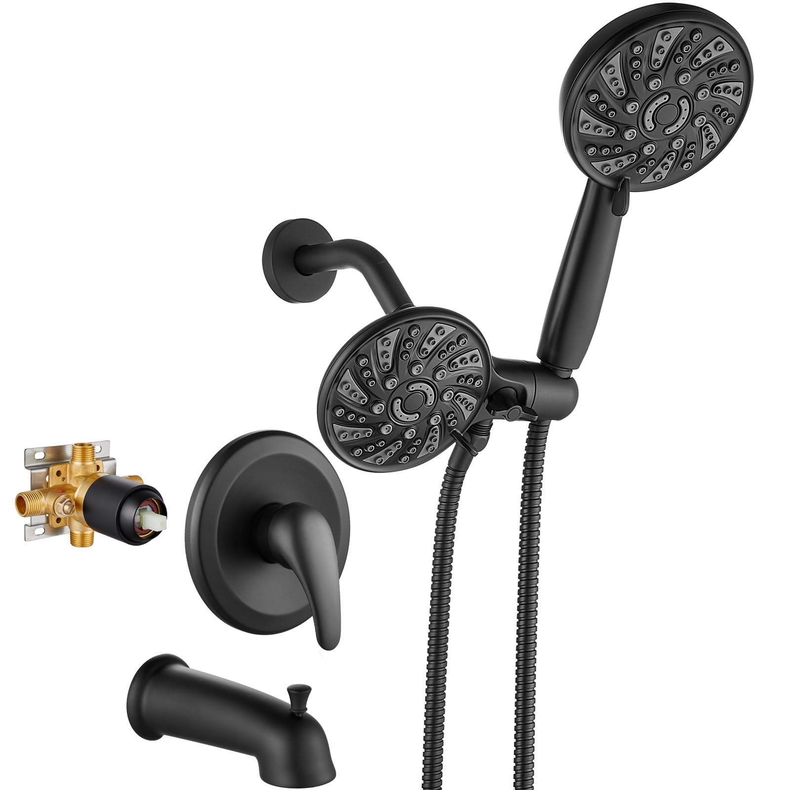 gotonovo Bathroom Shower Head Kit High Pressure Combo System Shower ...