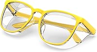Vista 18 de Lentes de seguridad elegantes, lentes protectores transparentes antivaho y antiarañazos para hombres y mujeres