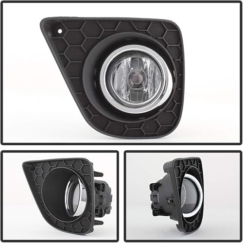 Miniatura 2 de ACANII - Para 2013-2015 Honda Accord Coupe Glass Len parachoques faros antiniebla winterruptor montaje lado conductor y pasajero