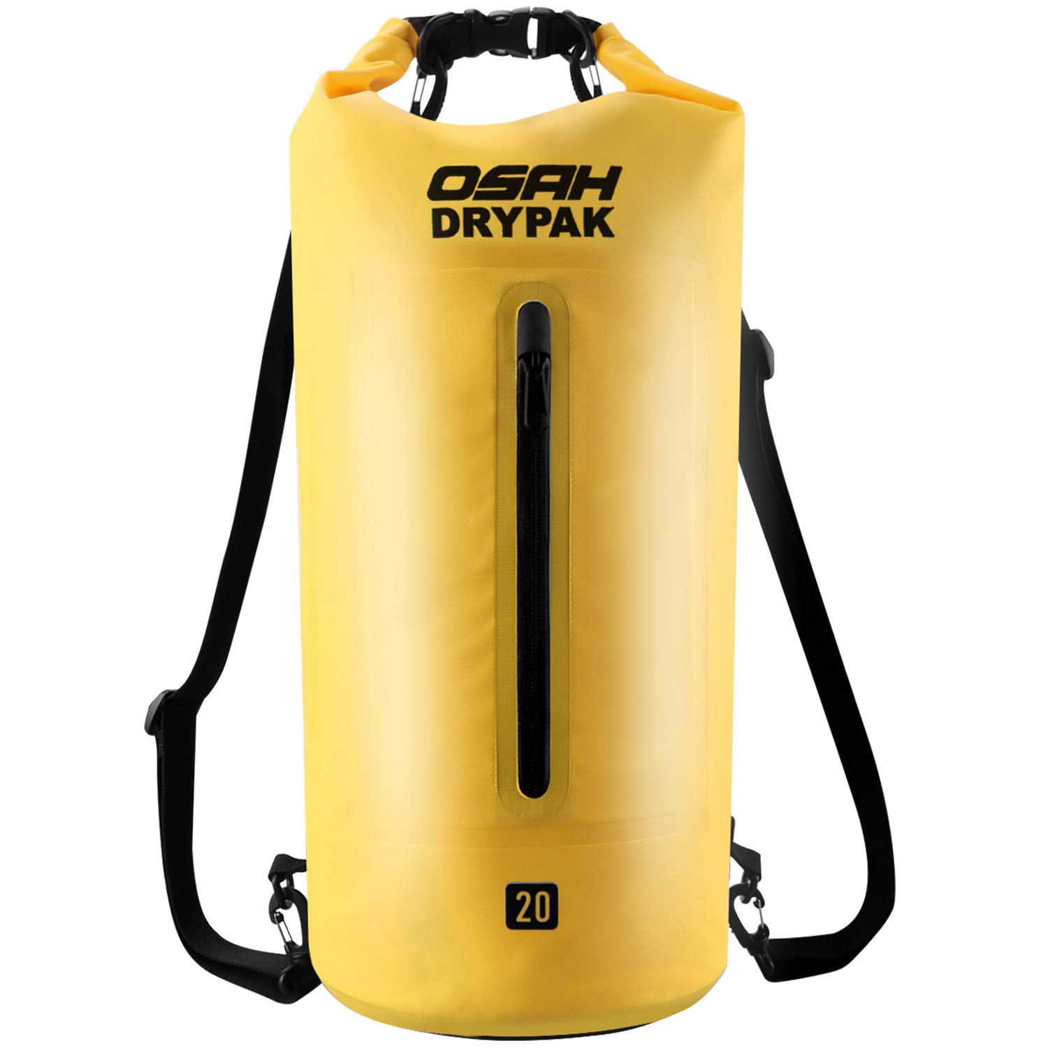 OSAH DRYPAK Borse Impermeabile Sacca Dry Bag 5L 10L 15L 20L 30L con Tracolla Regolabile per Spiaggia Sport d'Acqua Trekking Kayak Canoa Pesca Rafting Nuoto Campeggio