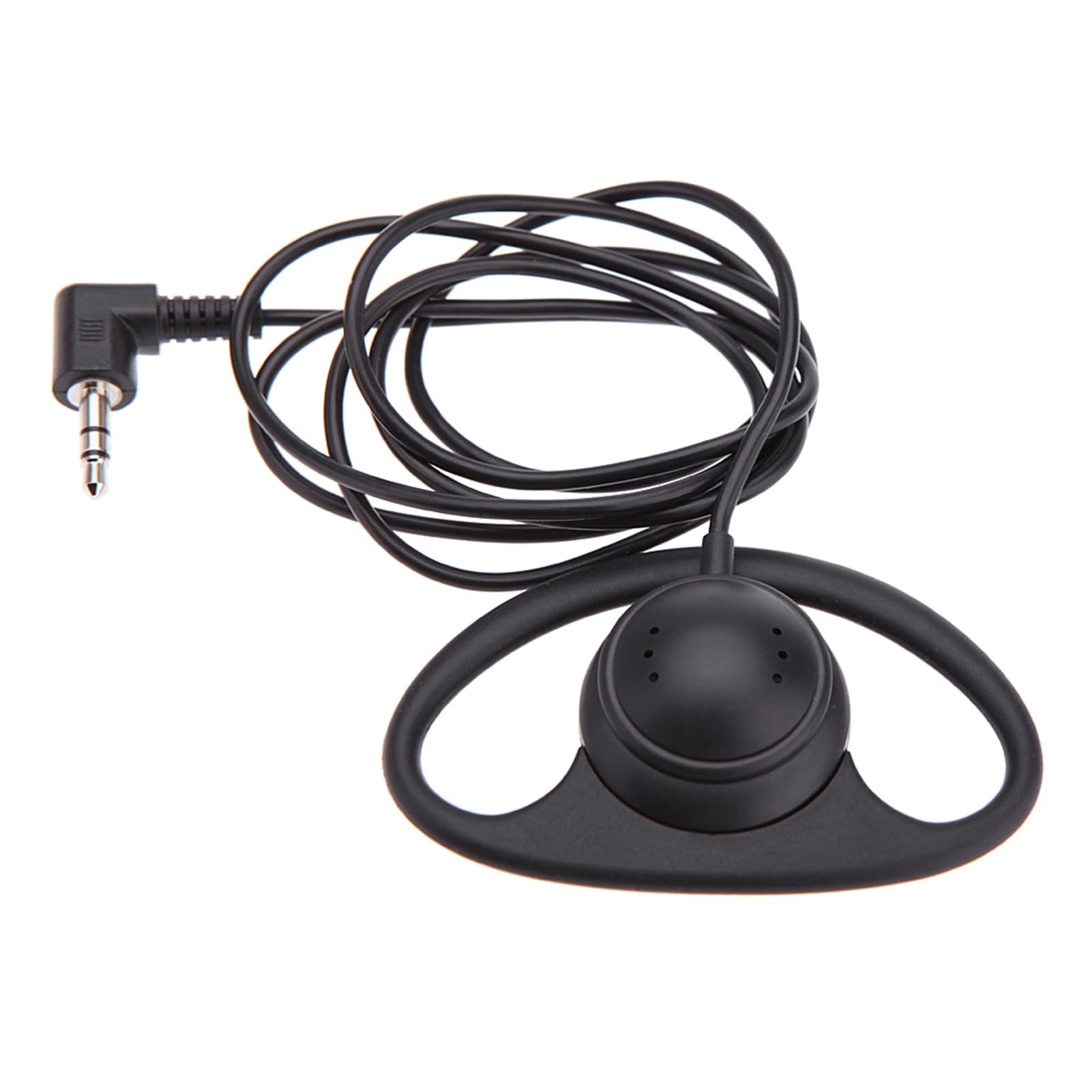 Fockety Cuffia Auricolare a Forma di D, Auricolare Singolo con Jack da 3,5 Mm con Cavo da 41,3 Pollici per Ricevitore del sistemas di Guida Turistica, Tablet, Telefoni (10PCS)