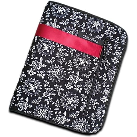ChiaoGoo Circular Knitting Needle, Stainless Steel, Red, S Cover