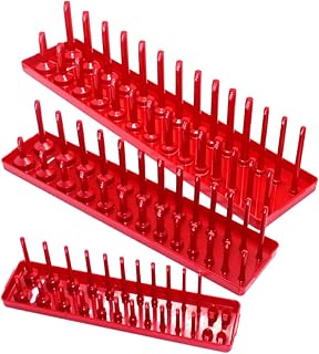 FAVOMOTO 3 Peças Chave De Soquete Soquete Gaveta Suporte Suporte Bandeja Organizador De Soquete Organizadores De Soquete Magnético Caso Organizador De Soquete De Montagem Magnética Bandeja