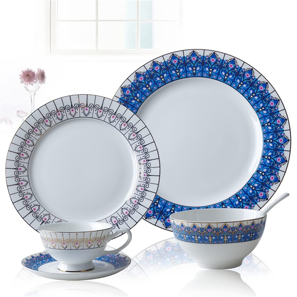 Zestaw Ceramicznych Sztućców Z Porcelany Kostnej, Talerz Obiadowy, Talerz Restauracyjny, Podkładka Pod Talerz, Komplet